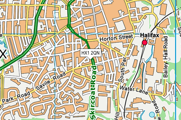 HX1 2QN map - OS VectorMap District (Ordnance Survey)