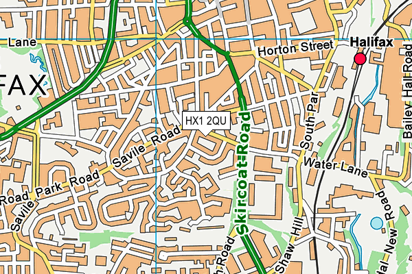 HX1 2QU map - OS VectorMap District (Ordnance Survey)