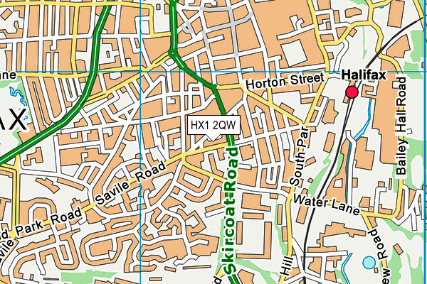 HX1 2QW map - OS VectorMap District (Ordnance Survey)