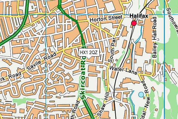 HX1 2QZ map - OS VectorMap District (Ordnance Survey)