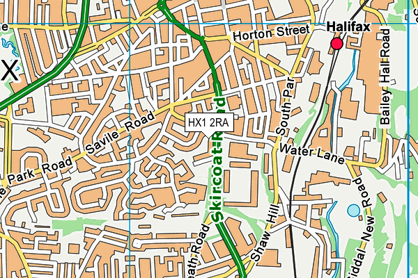 HX1 2RA map - OS VectorMap District (Ordnance Survey)