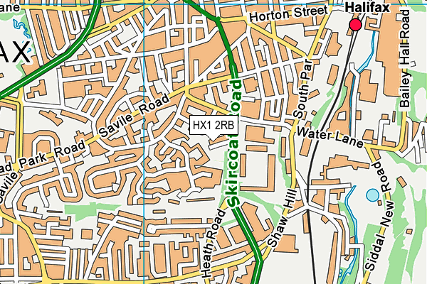 HX1 2RB map - OS VectorMap District (Ordnance Survey)