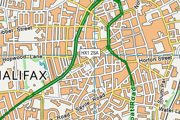 HX1 2SA map - OS VectorMap District (Ordnance Survey)