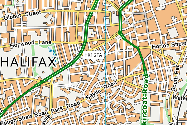 HX1 2TA map - OS VectorMap District (Ordnance Survey)
