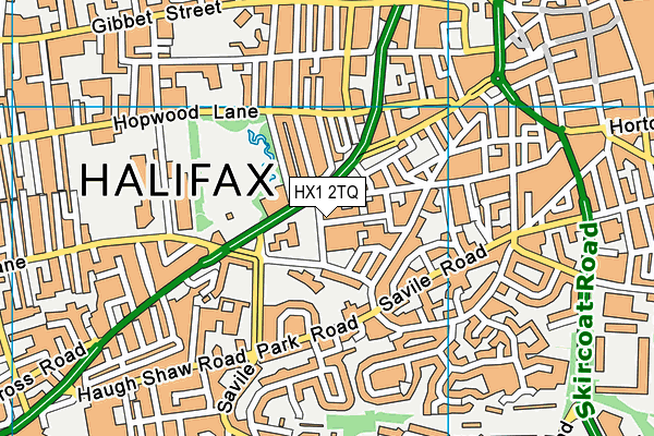 HX1 2TQ map - OS VectorMap District (Ordnance Survey)