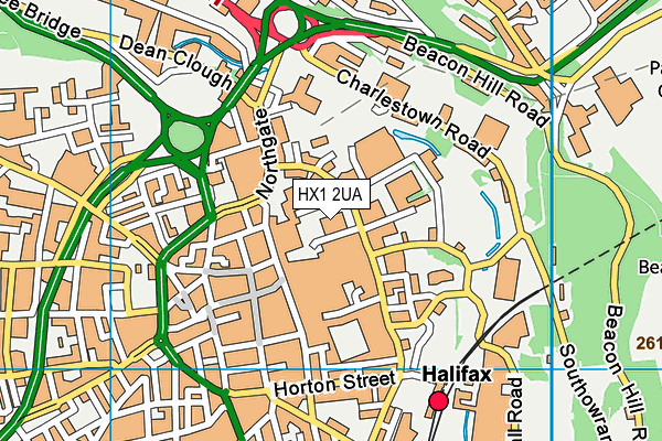 HX1 2UA map - OS VectorMap District (Ordnance Survey)