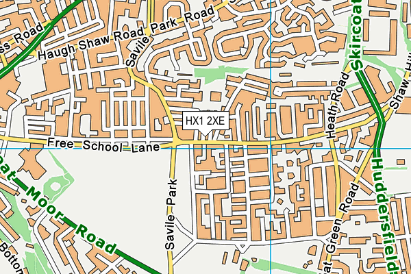 HX1 2XE map - OS VectorMap District (Ordnance Survey)