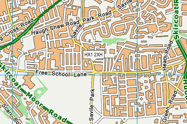 HX1 2XH map - OS VectorMap District (Ordnance Survey)