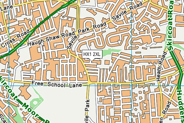 HX1 2XL map - OS VectorMap District (Ordnance Survey)