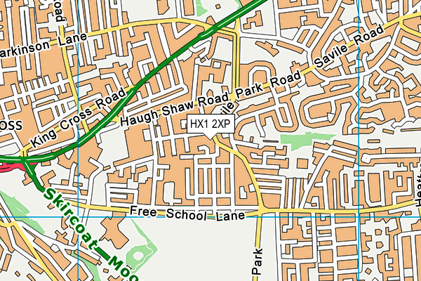 HX1 2XP map - OS VectorMap District (Ordnance Survey)