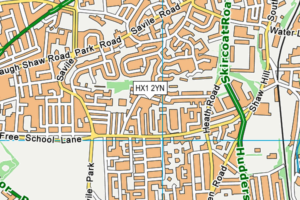 HX1 2YN map - OS VectorMap District (Ordnance Survey)