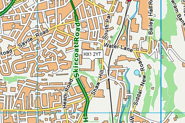 The Shay Stadium map (HX1 2YT) - OS VectorMap District (Ordnance Survey)