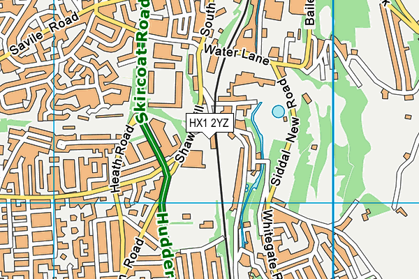 HX1 2YZ map - OS VectorMap District (Ordnance Survey)