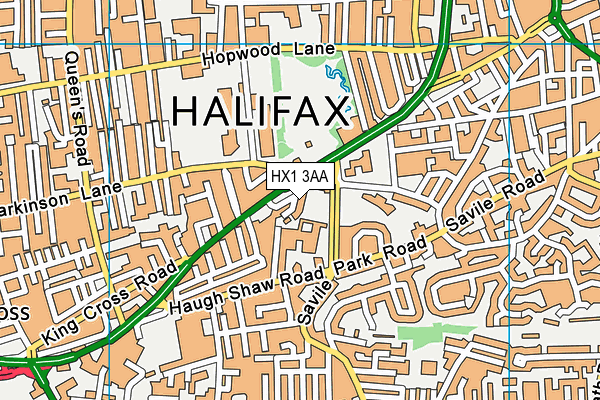 HX1 3AA map - OS VectorMap District (Ordnance Survey)