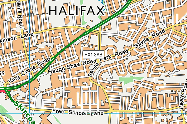 HX1 3AB map - OS VectorMap District (Ordnance Survey)