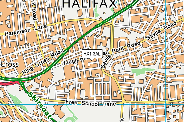 HX1 3AL map - OS VectorMap District (Ordnance Survey)