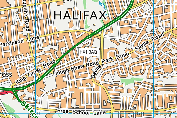 HX1 3AQ map - OS VectorMap District (Ordnance Survey)