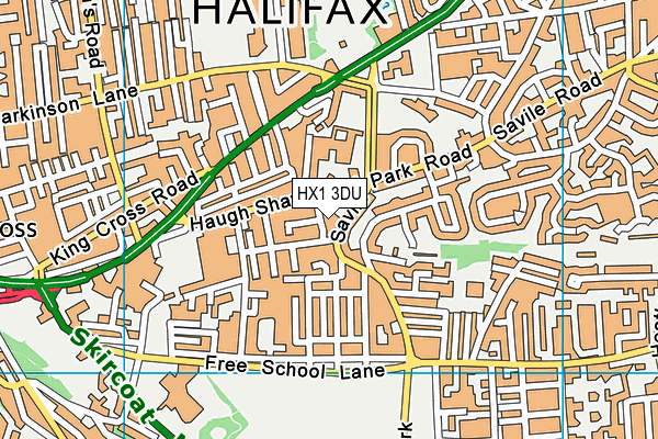 HX1 3DU map - OS VectorMap District (Ordnance Survey)