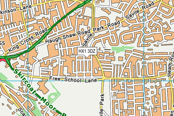 HX1 3DZ map - OS VectorMap District (Ordnance Survey)
