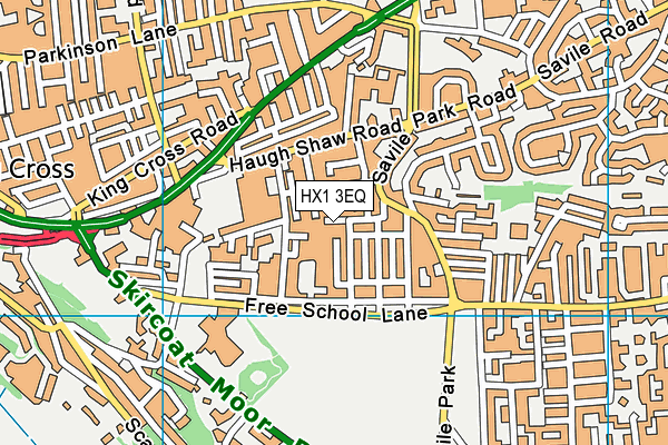 HX1 3EQ map - OS VectorMap District (Ordnance Survey)