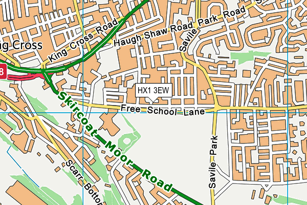 HX1 3EW map - OS VectorMap District (Ordnance Survey)