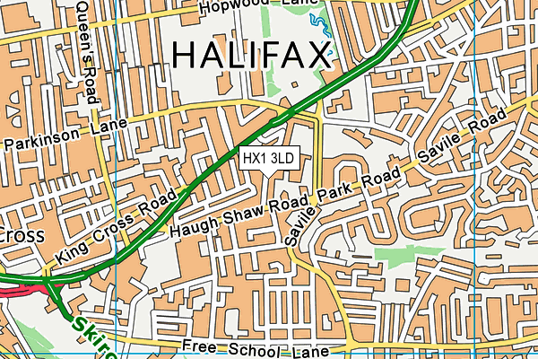 HX1 3LD map - OS VectorMap District (Ordnance Survey)