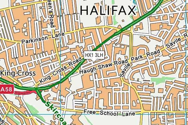 HX1 3LH map - OS VectorMap District (Ordnance Survey)