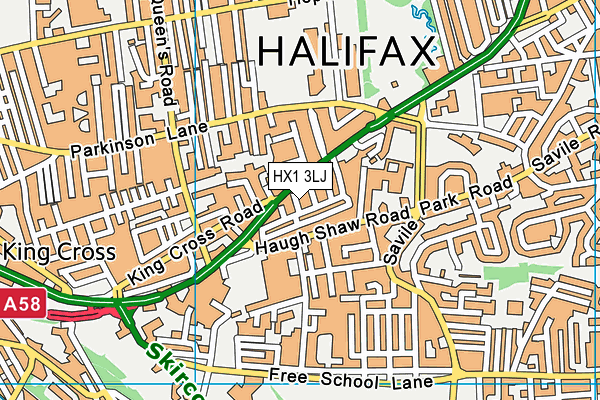 HX1 3LJ map - OS VectorMap District (Ordnance Survey)