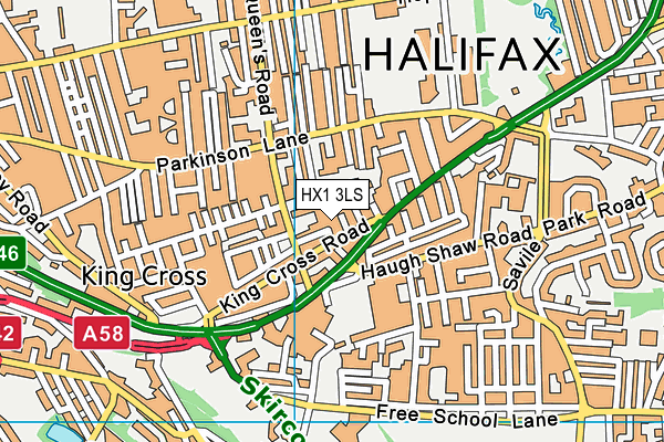 HX1 3LS map - OS VectorMap District (Ordnance Survey)