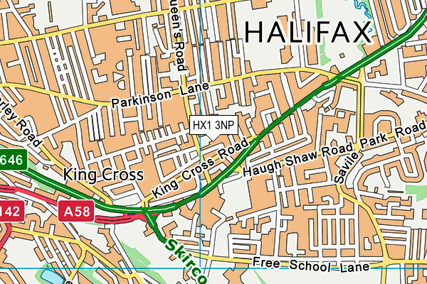 HX1 3NP map - OS VectorMap District (Ordnance Survey)