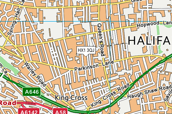 HX1 3QJ map - OS VectorMap District (Ordnance Survey)