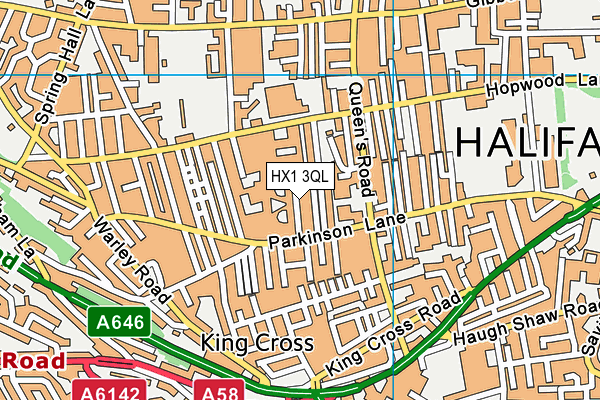 HX1 3QL map - OS VectorMap District (Ordnance Survey)