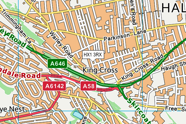 HX1 3RX map - OS VectorMap District (Ordnance Survey)