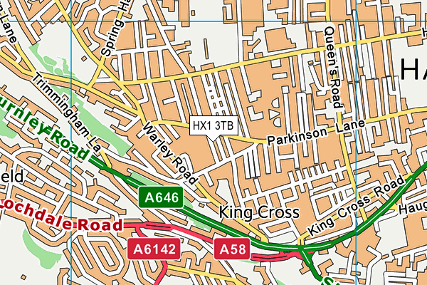 HX1 3TB map - OS VectorMap District (Ordnance Survey)