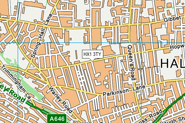 HX1 3TY map - OS VectorMap District (Ordnance Survey)