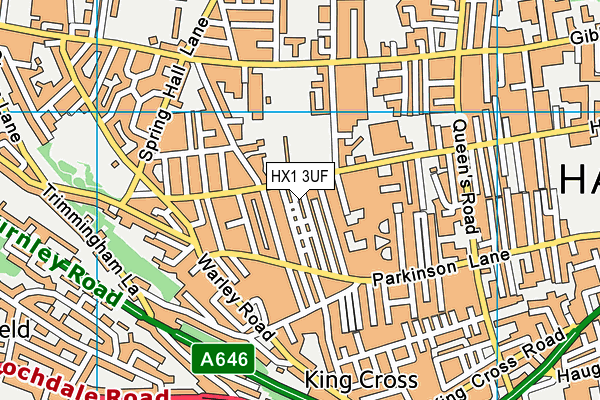 HX1 3UF map - OS VectorMap District (Ordnance Survey)