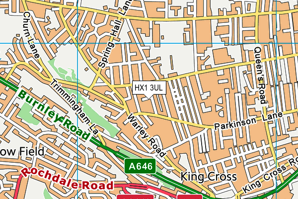 HX1 3UL map - OS VectorMap District (Ordnance Survey)