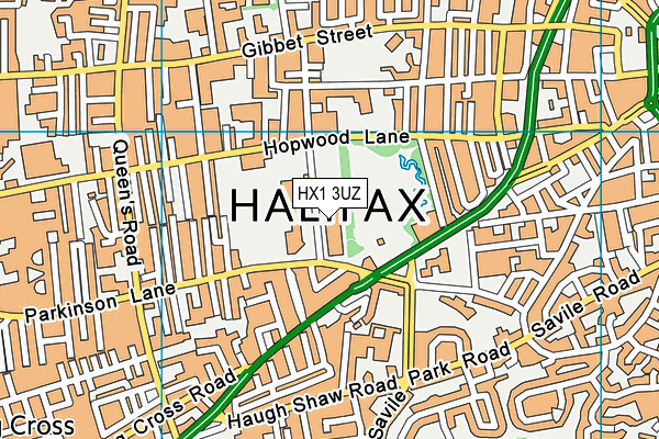 Calderdale College map (HX1 3UZ) - OS VectorMap District (Ordnance Survey)