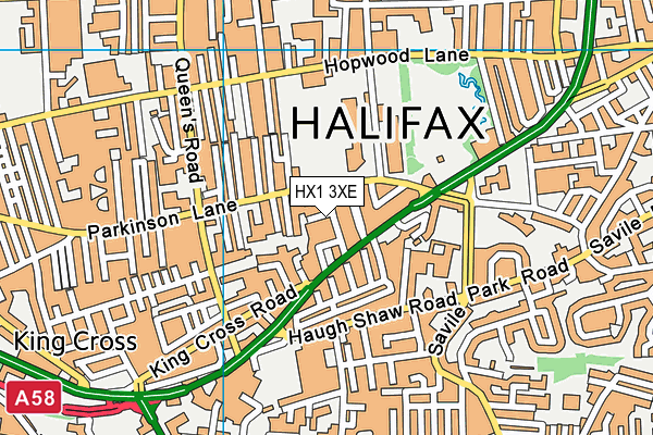 HX1 3XE map - OS VectorMap District (Ordnance Survey)