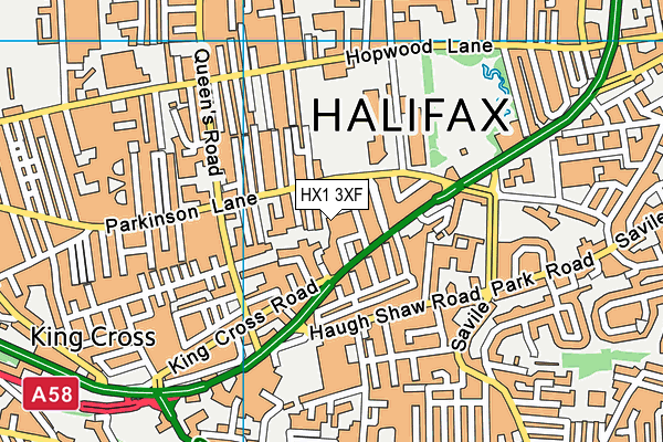 HX1 3XF map - OS VectorMap District (Ordnance Survey)