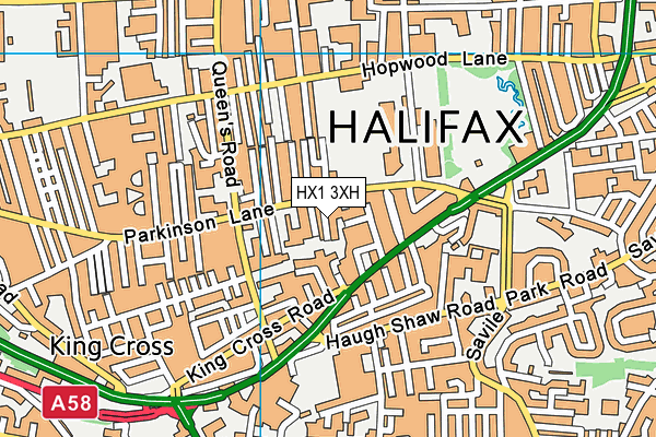 HX1 3XH map - OS VectorMap District (Ordnance Survey)