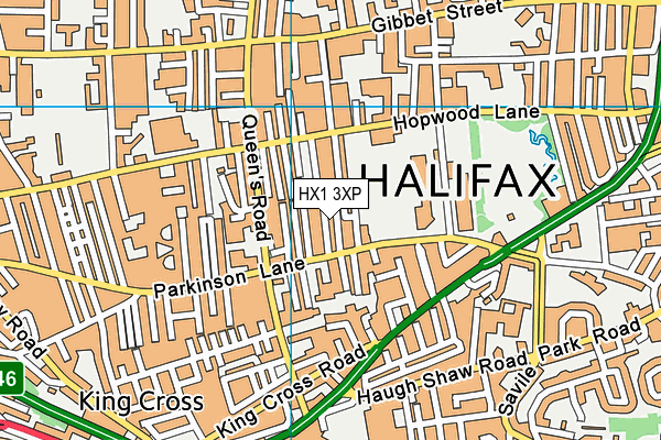HX1 3XP map - OS VectorMap District (Ordnance Survey)