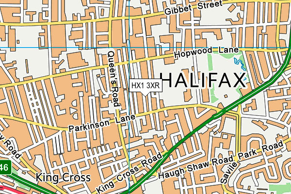 HX1 3XR map - OS VectorMap District (Ordnance Survey)