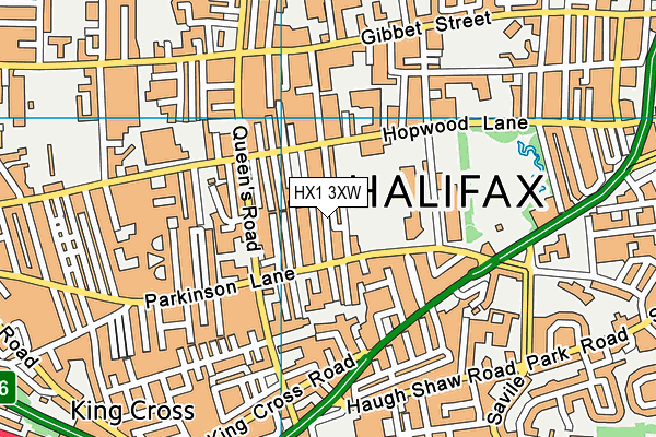 HX1 3XW map - OS VectorMap District (Ordnance Survey)