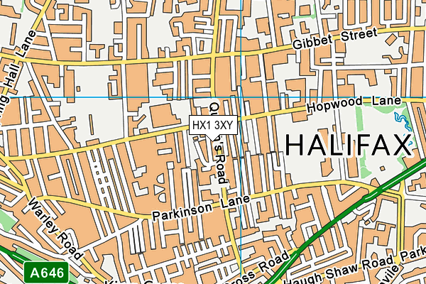 HX1 3XY map - OS VectorMap District (Ordnance Survey)