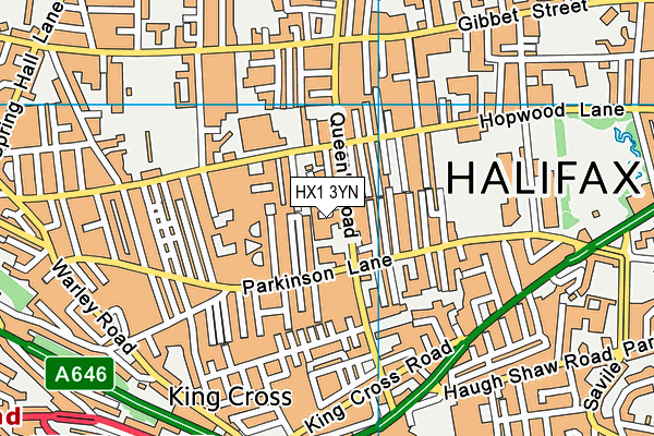 HX1 3YN map - OS VectorMap District (Ordnance Survey)