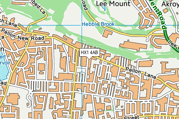 HX1 4AB map - OS VectorMap District (Ordnance Survey)