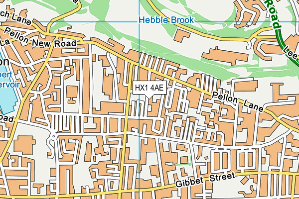 HX1 4AE map - OS VectorMap District (Ordnance Survey)