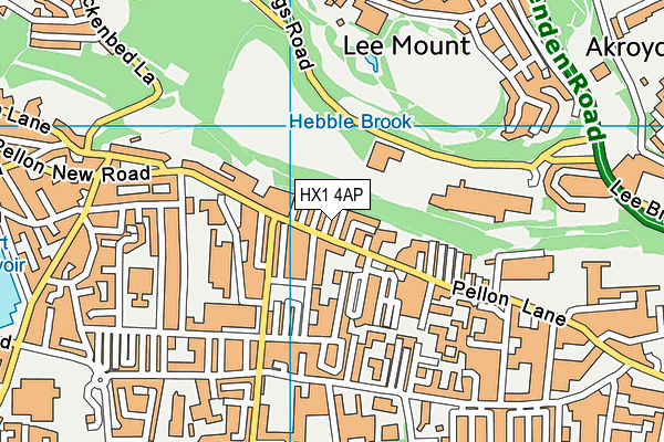 HX1 4AP map - OS VectorMap District (Ordnance Survey)