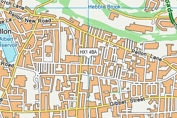 HX1 4BA map - OS VectorMap District (Ordnance Survey)